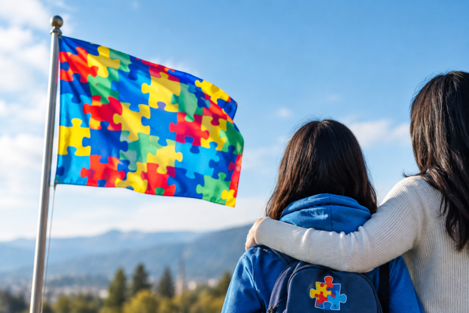 autism awareness flag