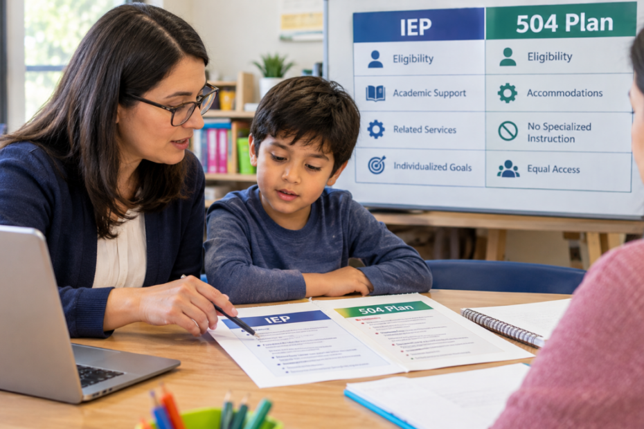 IEP vs. 504 Plan for Autism